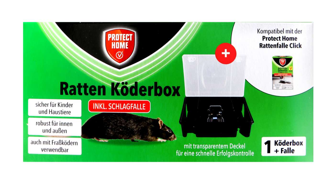 Protect Home Rattenköderbox + Schlagfalle - 1 Stück Protect Home Rattenköderbox + Schlagfalle - 1 Stück