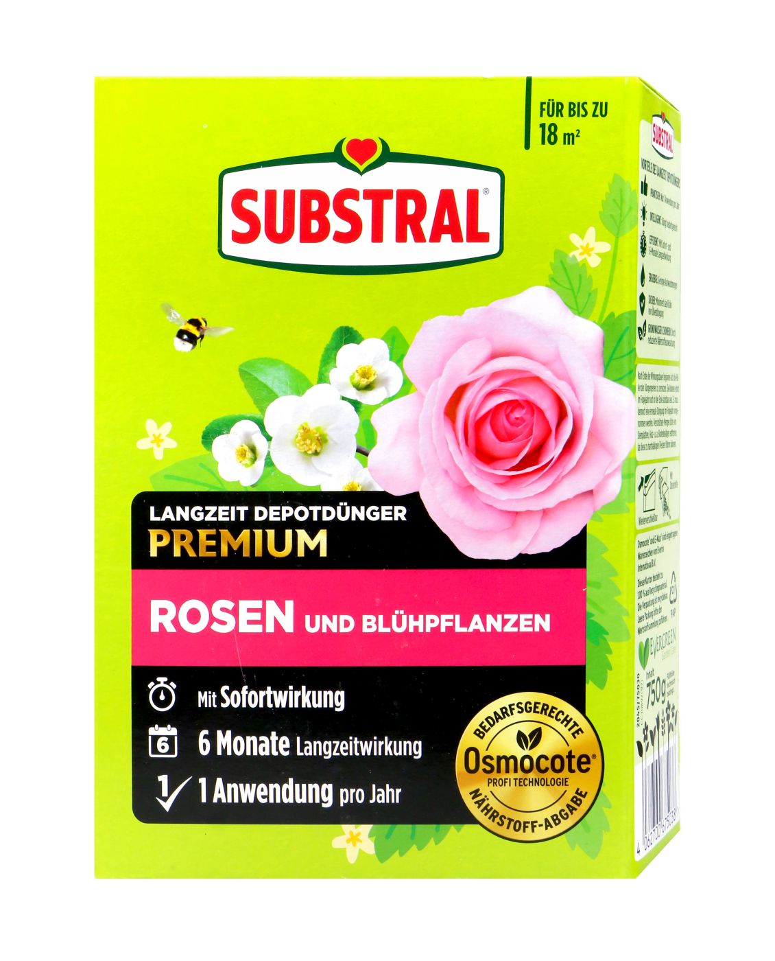 Substral Langzeitdünger Depotdünger Rosen + Blühpflanzen - 0,75 kg Substral Langzeitdünger Depotdünger Rosen + Blühpflanzen - 0,75 kg