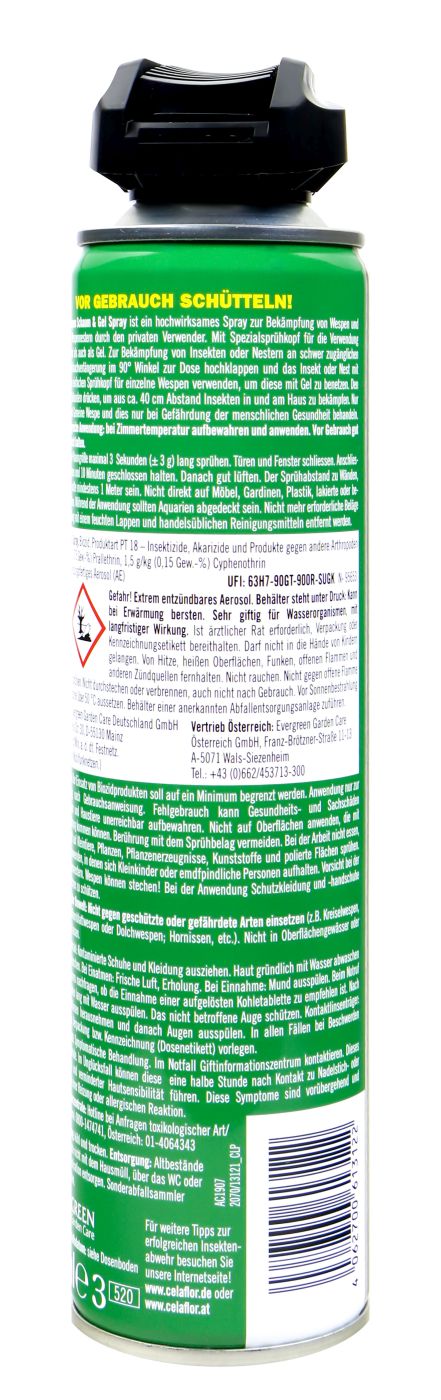 Substral Celaflor Wespen Schaum & Gel Spray - 0,4 l
