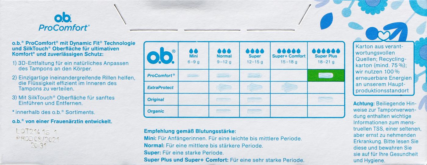 OB Pro Comfort Super Plus - 32 Stück OB Pro Comfort Super Plus - 32 Stück