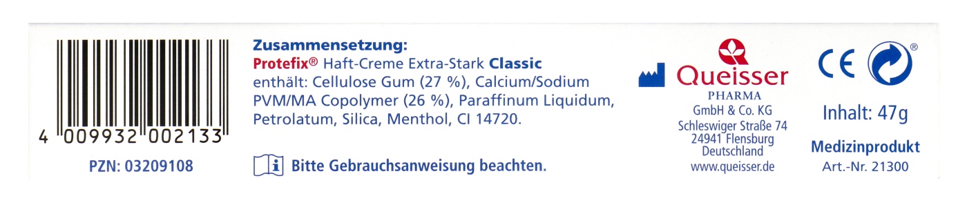 Protefix Haftcreme Extra Stark - 47 g Protefix Haftcreme Extra Stark - 47 g