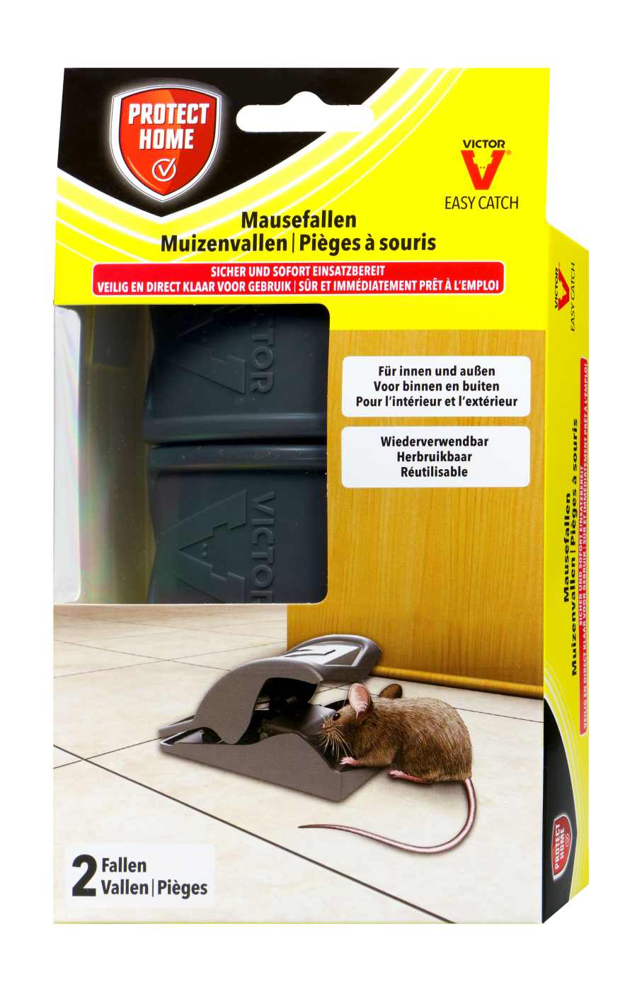 Protect Home Mausefalle Victor Easy Catch - 2 Stück Protect Home Mausefalle Victor Easy Catch - 2 Stück