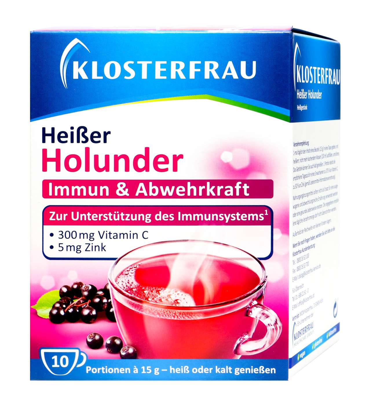 Klosterfrau Heißer Holunder Beutel - 10 Stück Klosterfrau Heißer Holunder Beutel - 10 Stück