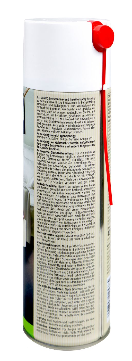 Compo Bettwanzen und Insekten Spray - 0,4 l Compo Bettwanzen und Insekten Spray - 0,4 l