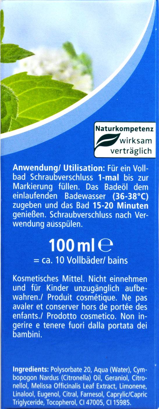 Kneipp Gesundheitsbad Entspannung Pur Melisse - 100 ml Kneipp Gesundheitsbad Entspannung Pur Melisse - 100 ml