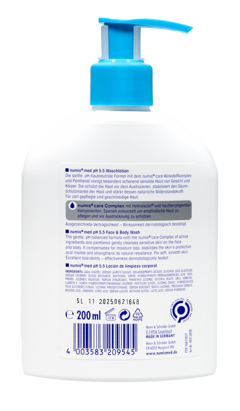 Numis Med PH 5,5 Sensitiv Waschlotion - 200 ml Numis Med PH 5,5 Sensitiv Waschlotion - 200 ml