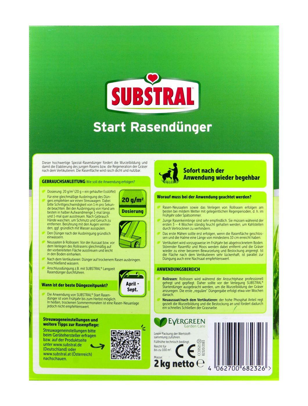 Substral Start Rasendünger 100 qm - 2,0 kg Substral Start Rasendünger 100 qm - 2,0 kg