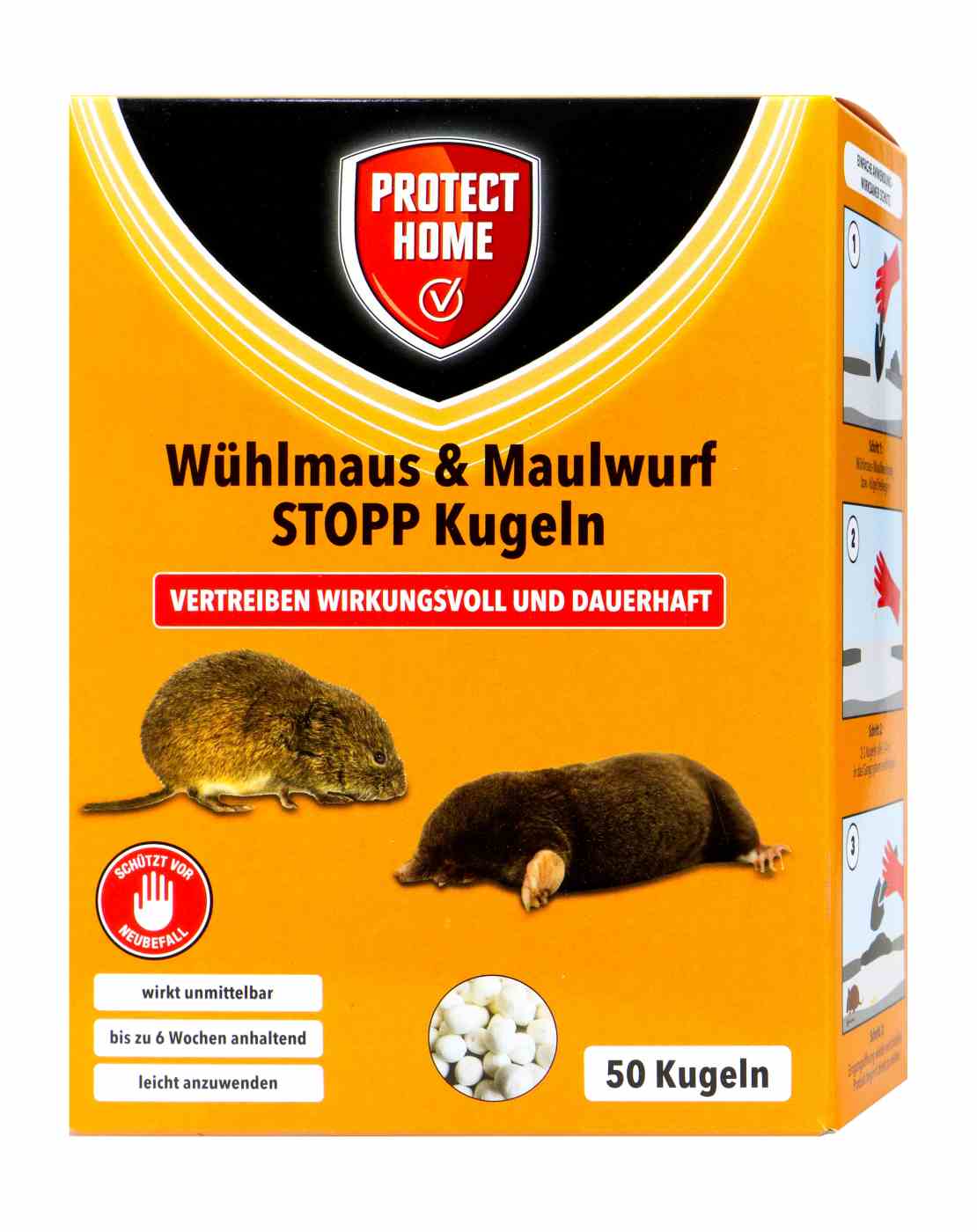 Protect Home Wühlmaus und Maulwurf Stopp Kugeln - 50 Stück Protect Home Wühlmaus und Maulwurf Stopp Kugeln - 50 Stück