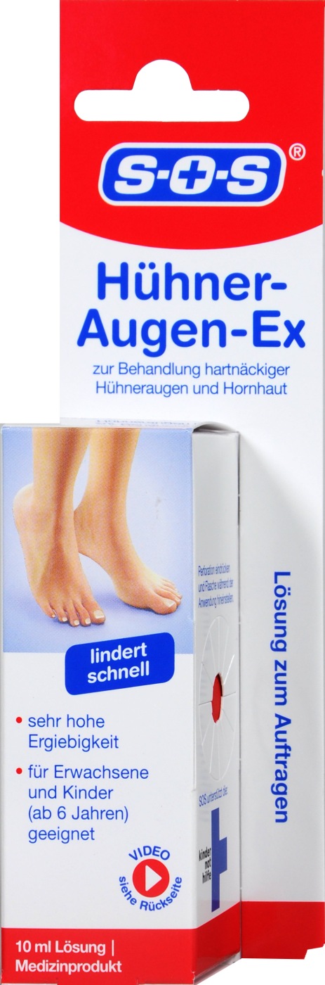 SOS Hühneraugen Ex Lösung - 10 ml SOS Hühneraugen Ex Lösung - 10 ml