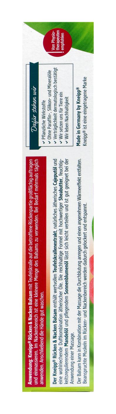 Kneipp Rücken & Nacken Balsam - 100 ml Kneipp Rücken & Nacken Balsam - 100 ml