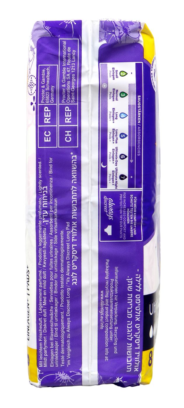 Always discreet Inkontinenz Einlage Ultimate Night - 8 Stück Always discreet Inkontinenz Einlage Ultimate Night - 8 Stück