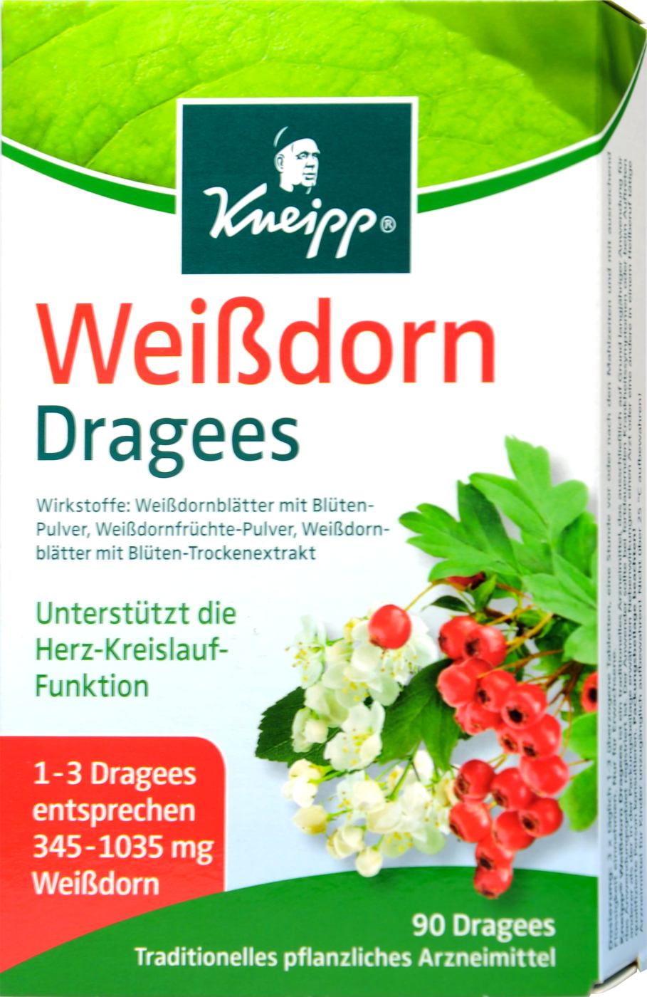 Kneipp Weißdorn Dragees - 90 Stück Kneipp Weißdorn Dragees - 90 Stück
