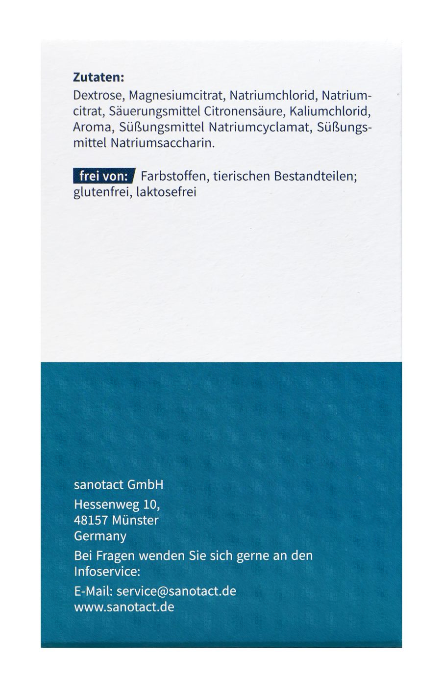 Sanotact Elektrolyte Plus Sachets - 20 Stück Sanotact Elektrolyte Plus Sachets - 20 Stück