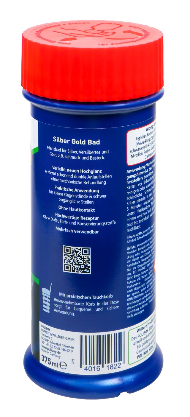 Poliboy Silber Gold Bad - 375 ml Poliboy Silber Gold Bad - 375 ml