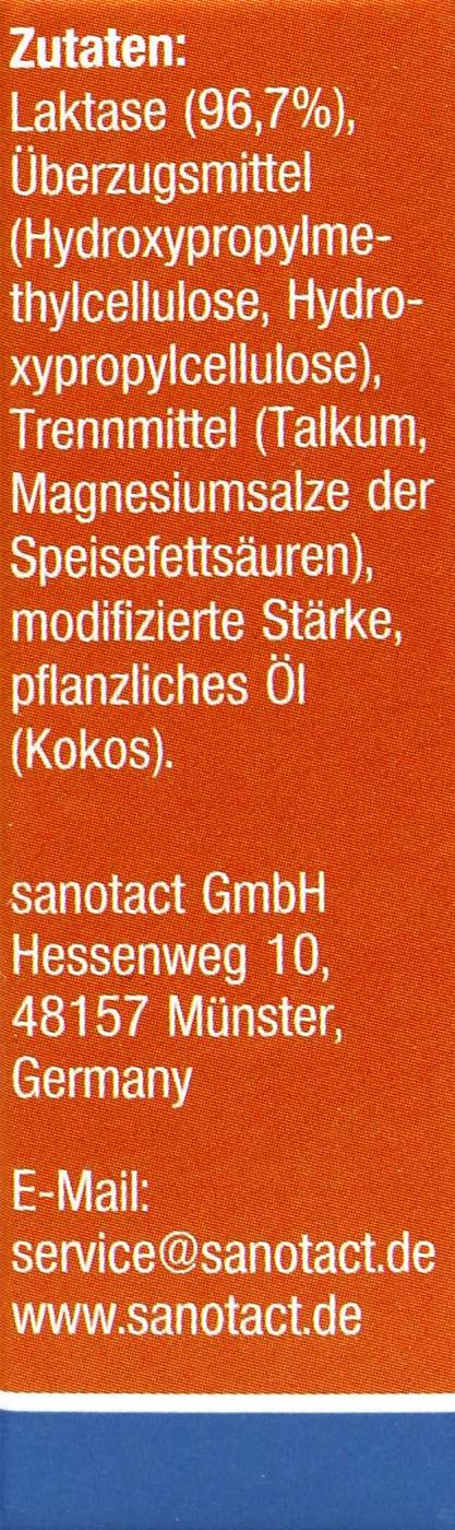 Sanotact Laktase 7.000 Mini-Tabletten - 90 Stück Sanotact Laktase 7.000 Mini-Tabletten - 90 Stück