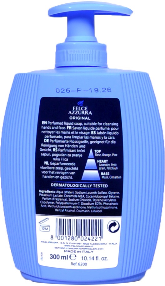 Azzurra Flüssigseife Classic - 300 ml Azzurra Flüssigseife Classic - 300 ml