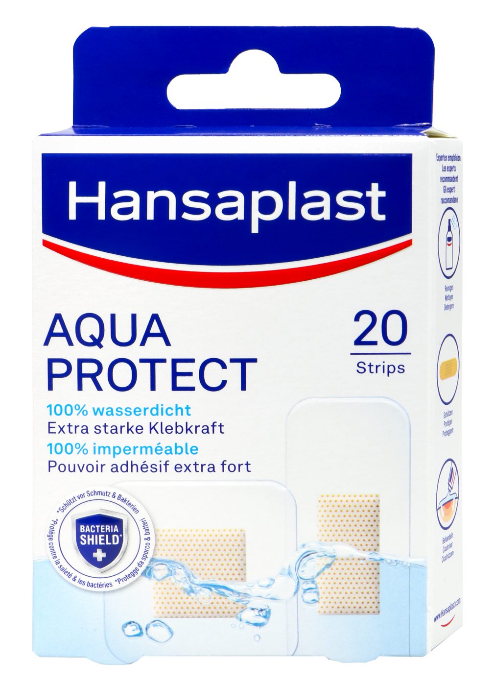 Hansaplast Aqua Protect Strips - 20 Stück Hansaplast Aqua Protect Strips - 20 Stück