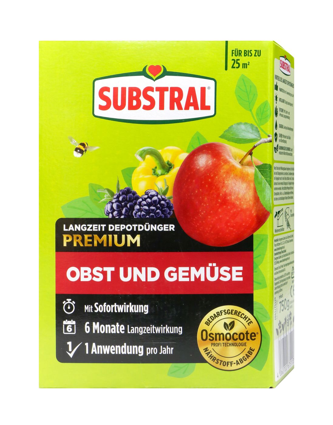 Substral Langzeitdünger Depotdünger Obst + Gemüse - 750 g Substral Langzeitdünger Depotdünger Obst + Gemüse - 750 g