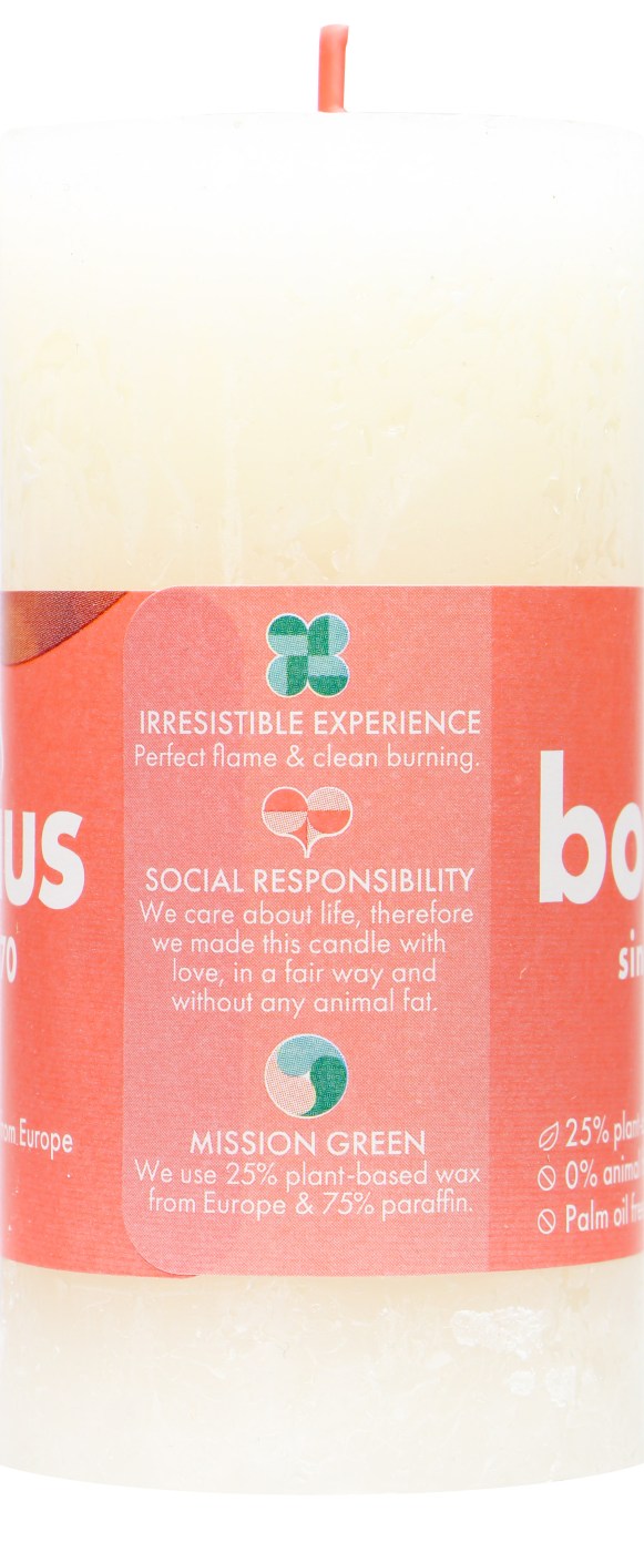 Bolsius Stumpenkerze Rustik Soft Pearl - 1 Stück Bolsius Stumpenkerze Rustik Soft Pearl - 1 Stück