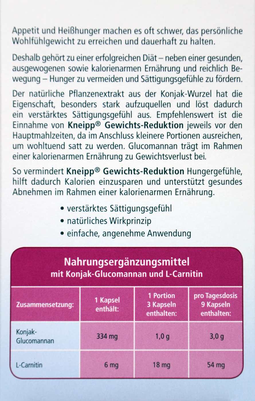 Kneipp Gewichts-Reduktion - 40 Stück Kneipp Gewichts-Reduktion - 40 Stück