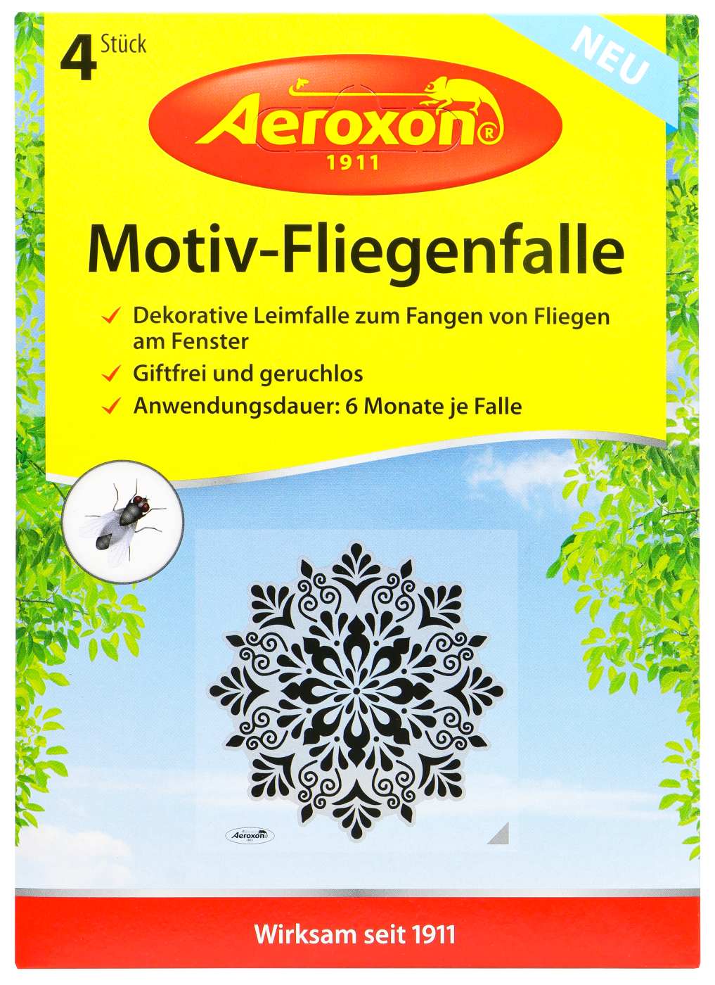 Aeroxon Motiv-Fliegenfalle - 4 Stück Aeroxon Motiv-Fliegenfalle - 4 Stück