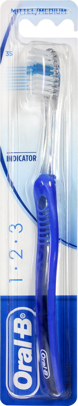 Oral-B Zahnbürste 1, 2, 3 Indicator 35 - Mittel Oral-B Zahnbürste 1, 2, 3 Indicator 35 - Mittel