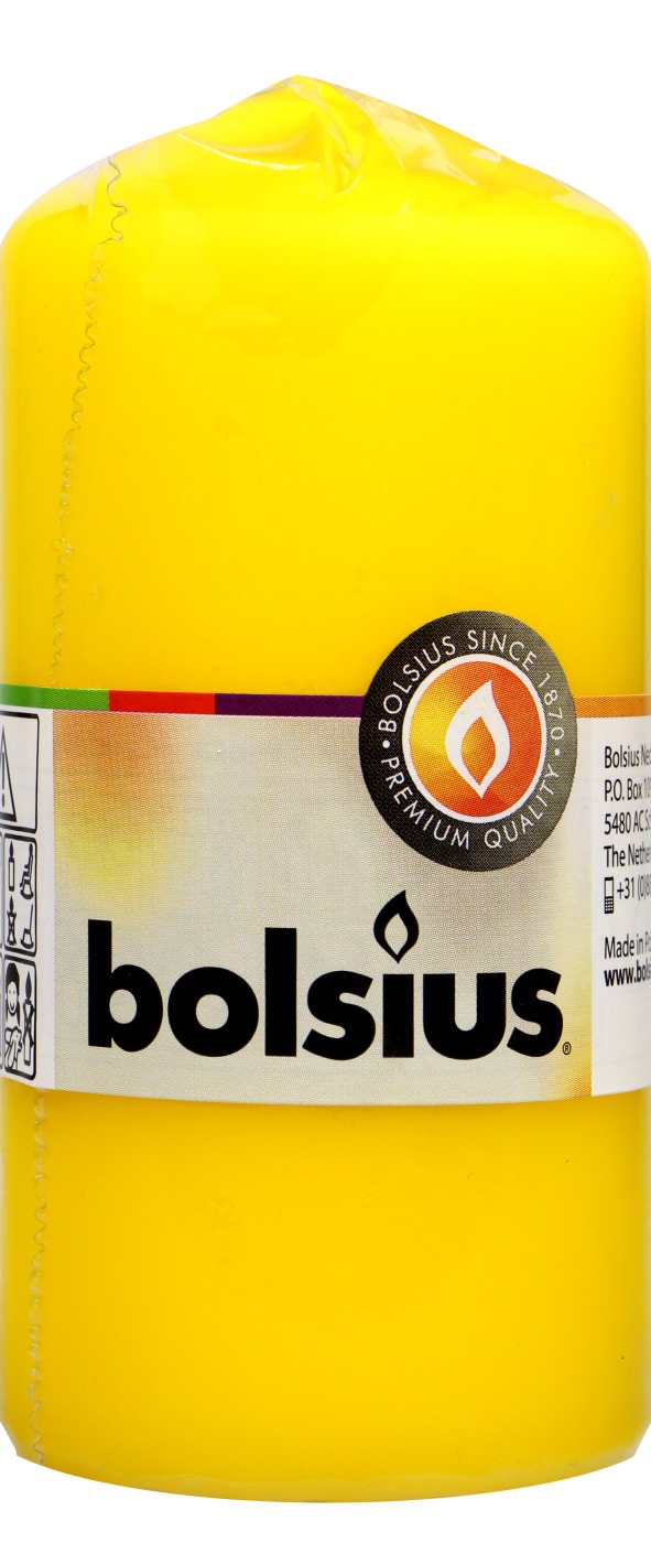 Bolsius Stumpenkerze Gelb - 1 Stück Bolsius Stumpenkerze Gelb - 1 Stück