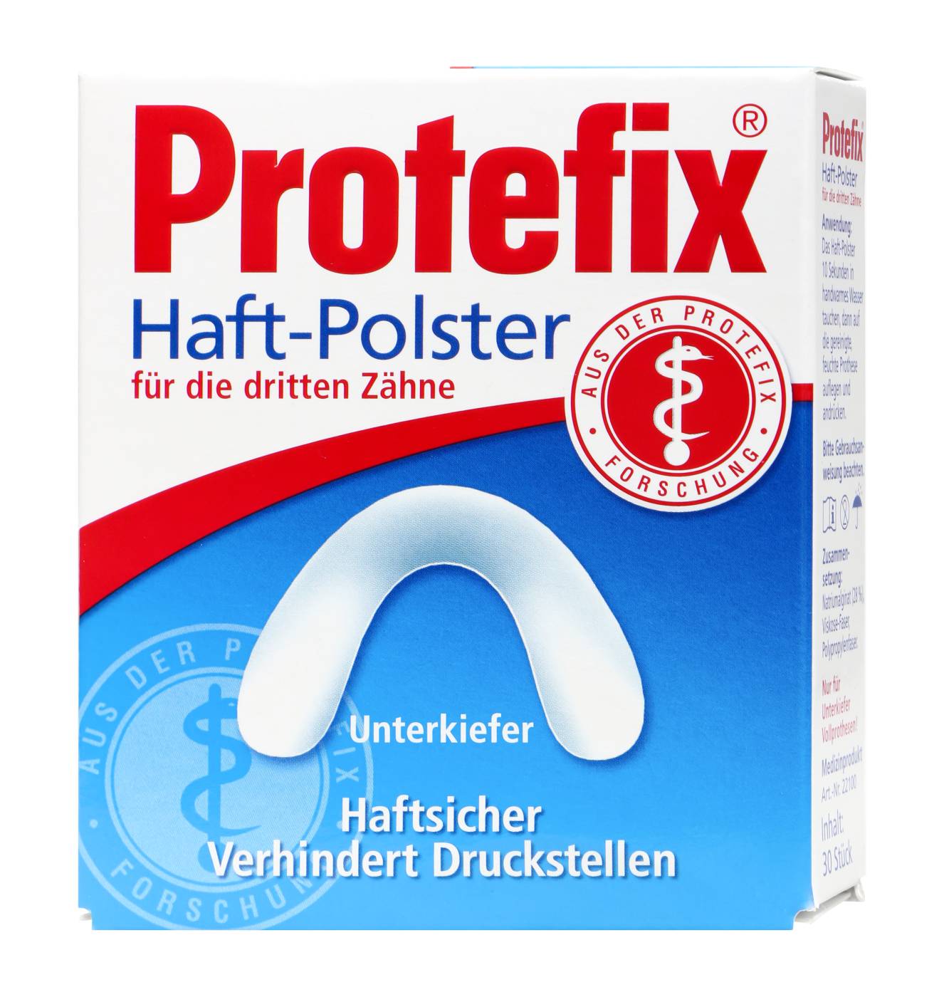 Protefix Haftpolster Unterkiefer - 30 Stück Protefix Haftpolster Unterkiefer - 30 Stück