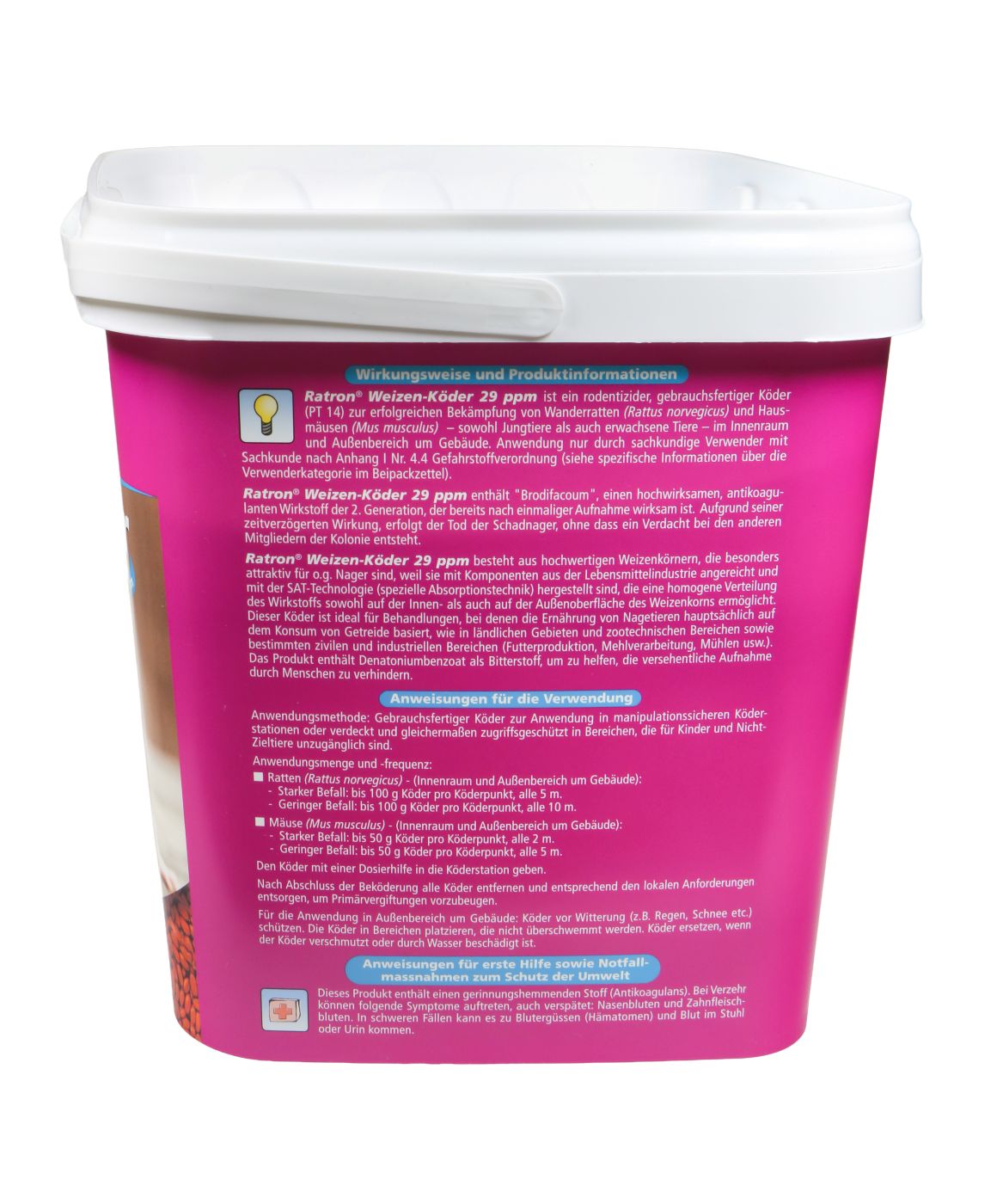 Ratron Weizen-Köder 29 ppm - 3000 g Ratron Weizen-Köder 29 ppm - 3000 g