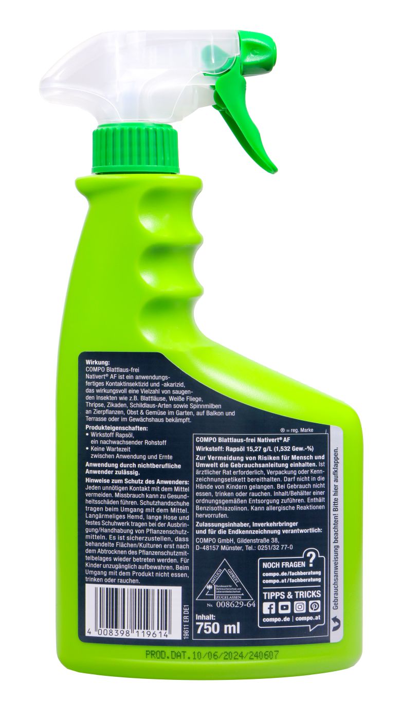 Compo Nativert Blattlaus-frei AF - 0,75 l Compo Nativert Blattlaus-frei AF - 0,75 l