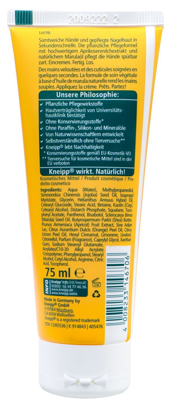 Kneipp Sekunden Hand & Nagelpflege - 75 ml Kneipp Sekunden Hand & Nagelpflege - 75 ml