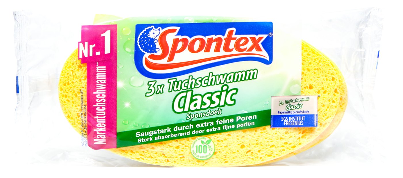 Spontex Tuchschwamm Classic - 3 Stück Spontex Tuchschwamm Classic - 3 Stück