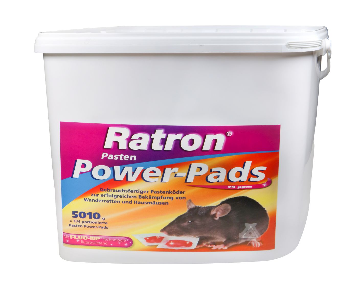 Ratron Pasten Power Pads 29 ppm Rechteckeimer - 5010 g Ratron Pasten Power Pads 29 ppm Rechteckeimer - 5010 g