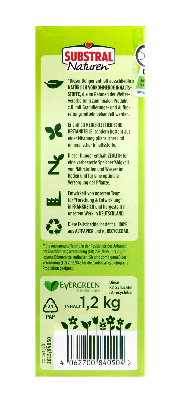 Substral Naturen Langzeitdünger Rosen + Blühgehölze - 1,2 kg Substral Naturen Langzeitdünger Rosen + Blühgehölze - 1,2 kg