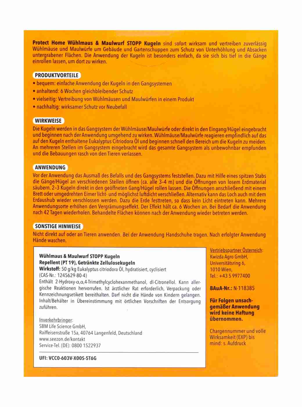 Protect Home Wühlmaus und Maulwurf Stopp Kugeln - 50 Stück Protect Home Wühlmaus und Maulwurf Stopp Kugeln - 50 Stück