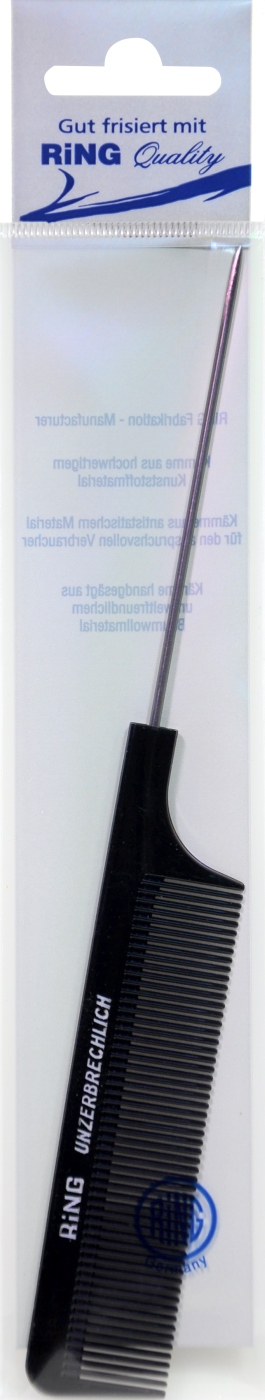 Toupierkamm mit Nadel Schwarz - 21,5 cm Toupierkamm mit Nadel Schwarz - 21,5 cm
