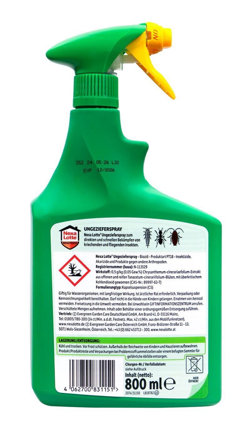 Nexa Lotte Ungeziefer Spray - 0,8 l Nexa Lotte Ungeziefer Spray - 0,8 l