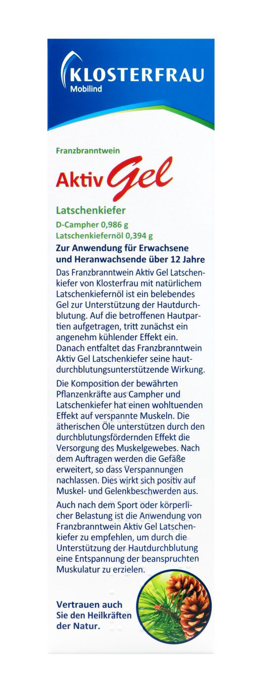 Klosterfrau Franzbranntwein Aktiv Latschenkiefer Gel - 150 g Klosterfrau Franzbranntwein Aktiv Latschenkiefer Gel - 150 g