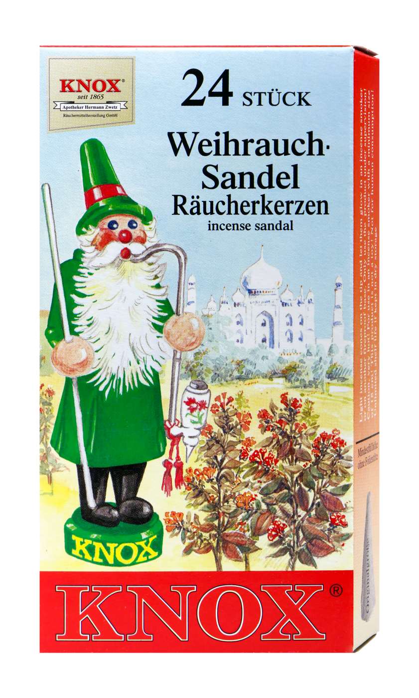 Knox Räucherkerzen Weihrauch-Sandelholz - 24 Stück Knox Räucherkerzen Weihrauch-Sandelholz - 24 Stück