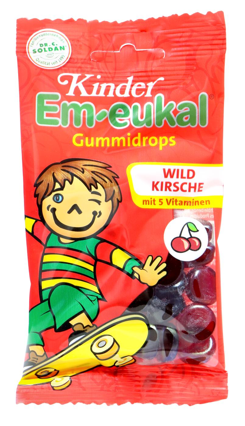 Em-Eukal Kinder Gummidrops Wildkirsche - 75 g Em-Eukal Kinder Gummidrops Wildkirsche - 75 g