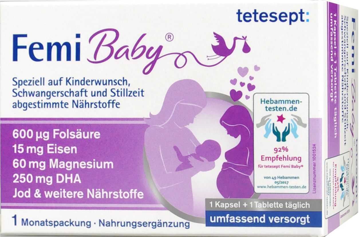 Tetesept Femi Baby Filmtabletten - 60 Stück Tetesept Femi Baby Filmtabletten - 60 Stück