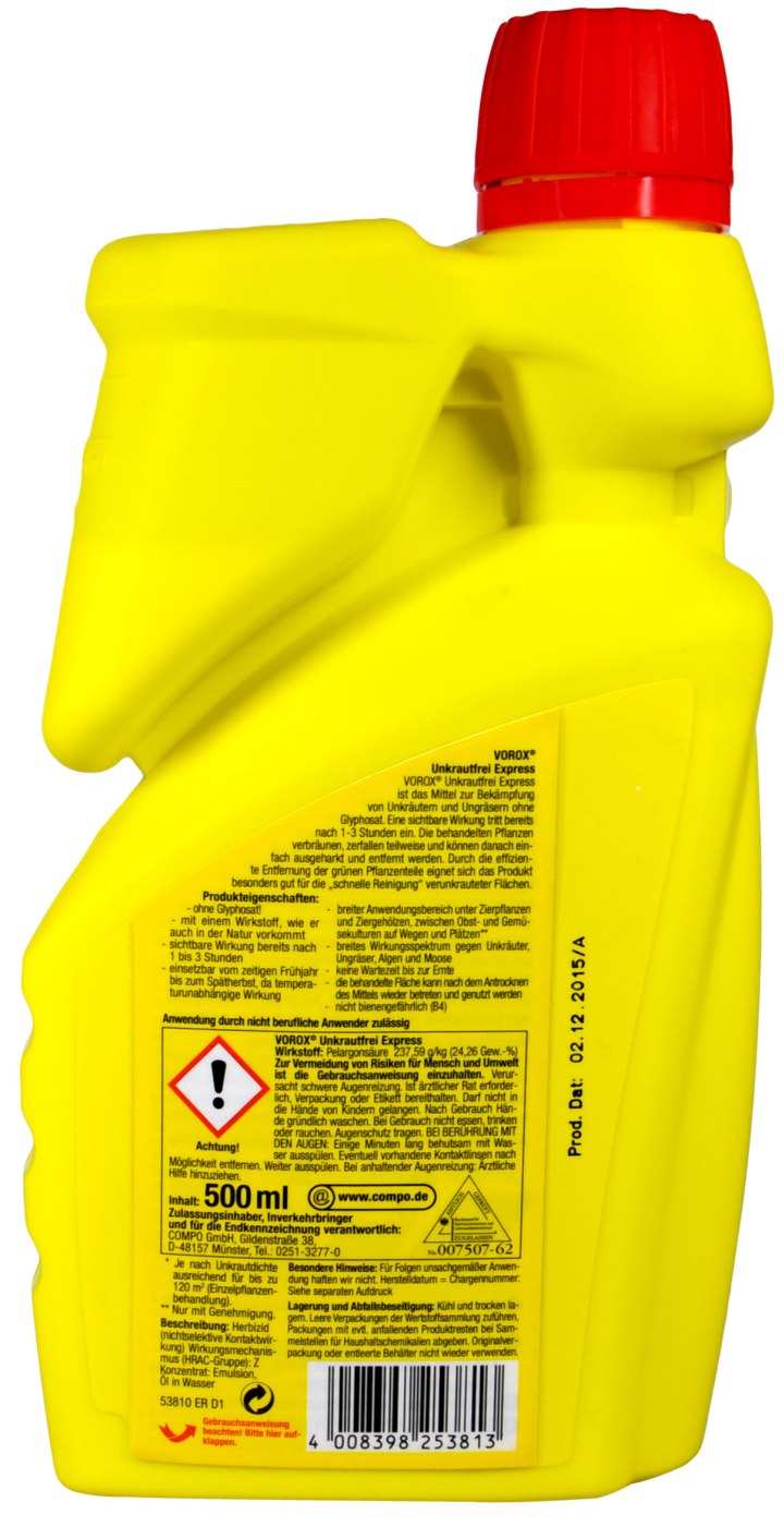 Vorox Unkrautfrei Express - 0,5 l Vorox Unkrautfrei Express - 0,5 l