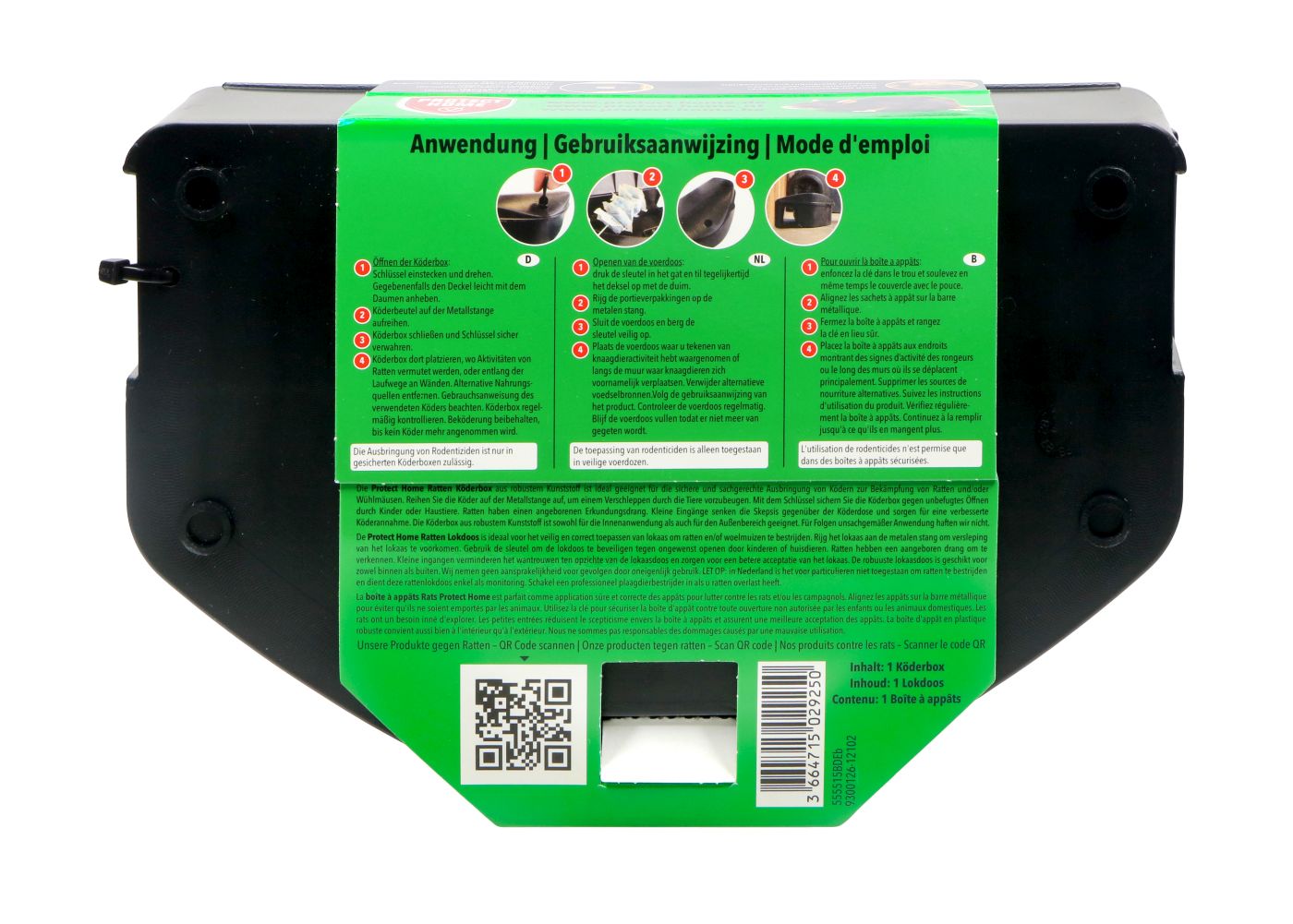Protect Home Ratten Köderbox - 1 Stück Protect Home Ratten Köderbox - 1 Stück