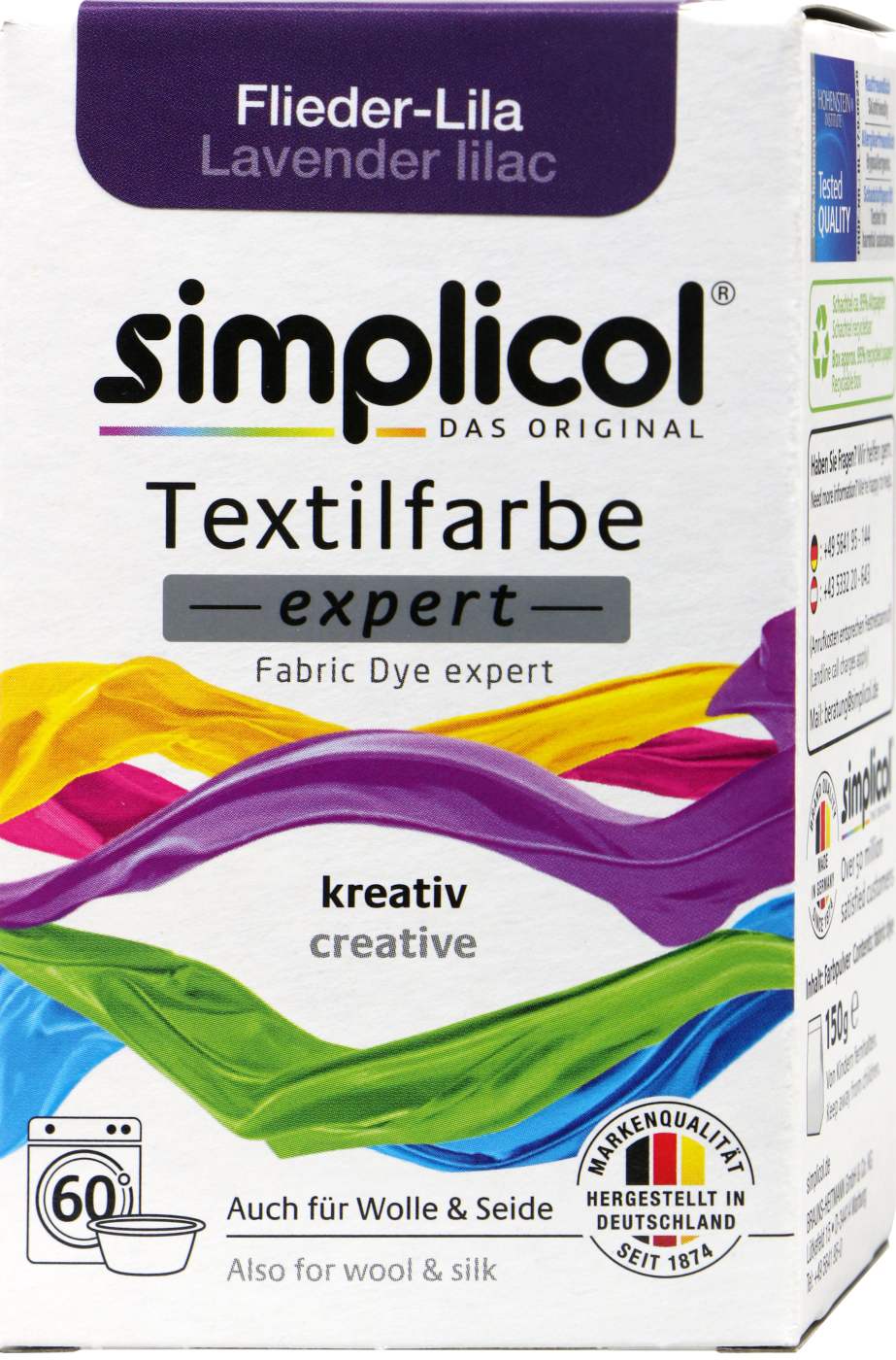 Simplicol Expert Flieder-Lila Textilfarbe - 1707 - 150 g Simplicol Expert Flieder-Lila Textilfarbe - 1707 - 150 g