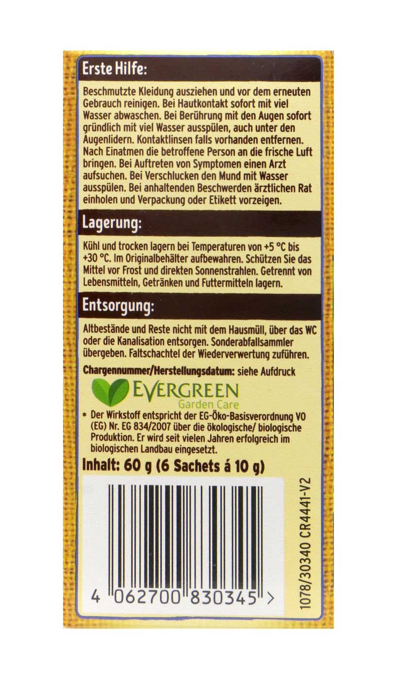 Substral Naturen Bio Netzschwefel Mehltau-Pilzfrei - 4 x 4 ml Substral Naturen Bio Netzschwefel Mehltau-Pilzfrei - 4 x 4 ml