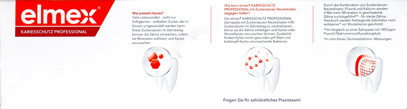 Elmex Zahnpasta Kariesschutz Professional - 75 ml Elmex Zahnpasta Kariesschutz Professional - 75 ml