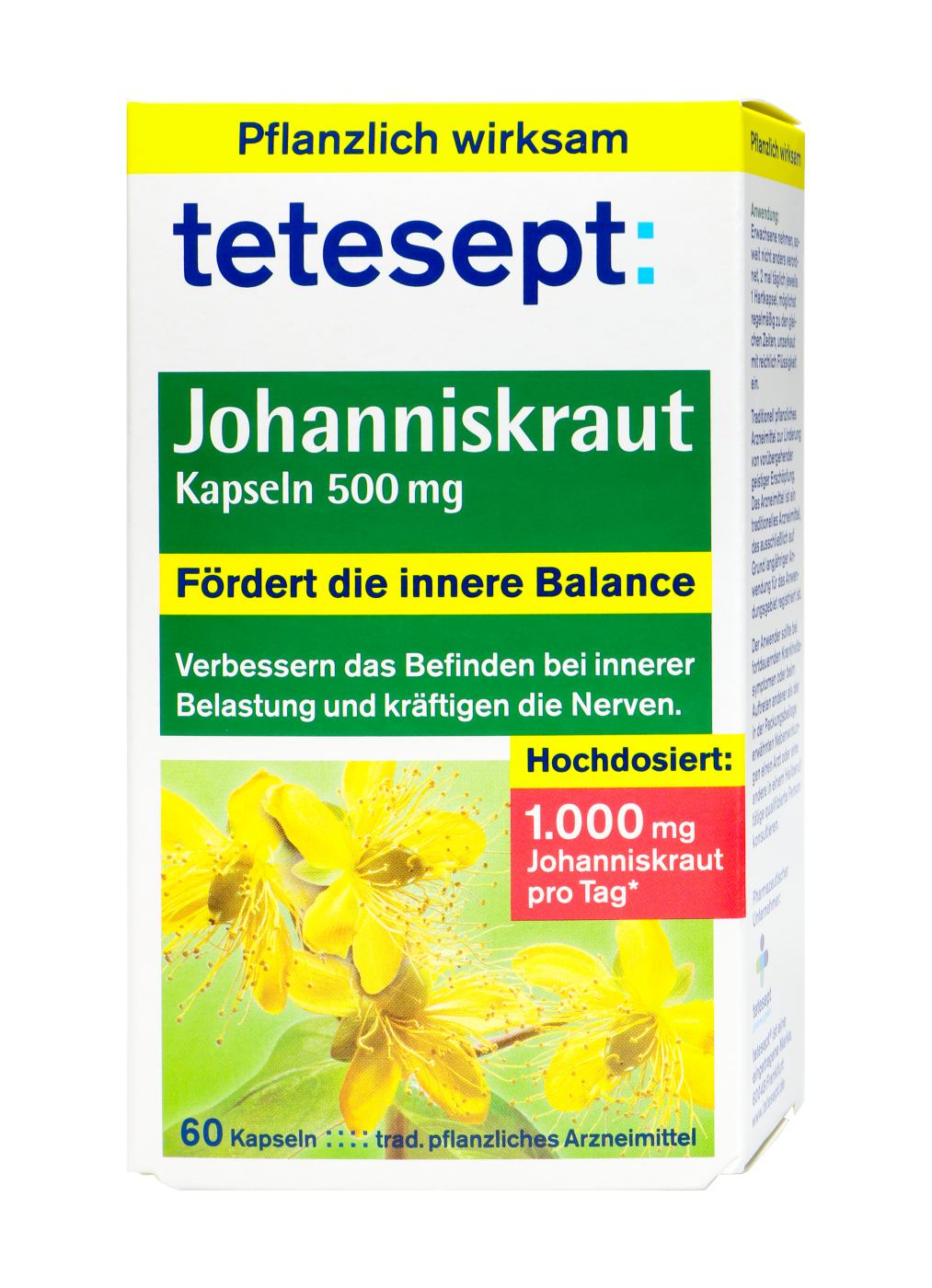 Tetesept Johanniskraut Kapseln - 60 Stück Tetesept Johanniskraut Kapseln - 60 Stück