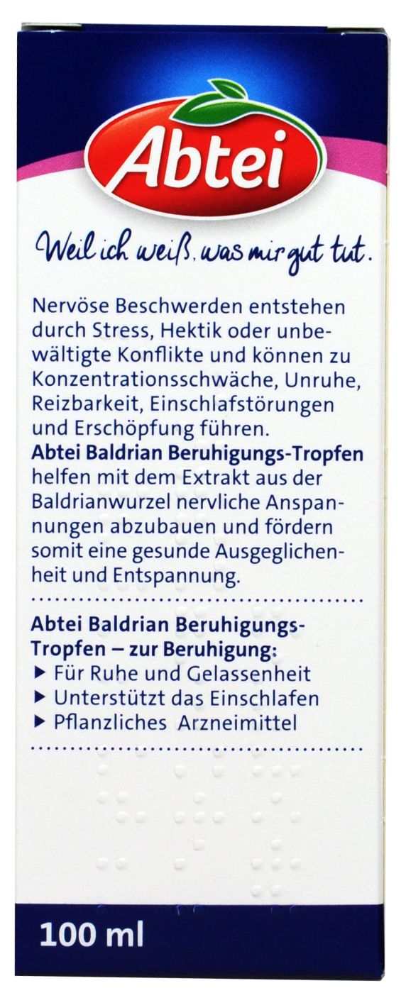 Abtei Baldrian Beruhigungs-Tropfen - 100 ml Abtei Baldrian Beruhigungs-Tropfen - 100 ml