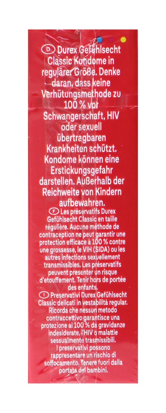 Durex Kondome Gefühlsecht - 3 Stück Durex Kondome Gefühlsecht - 3 Stück