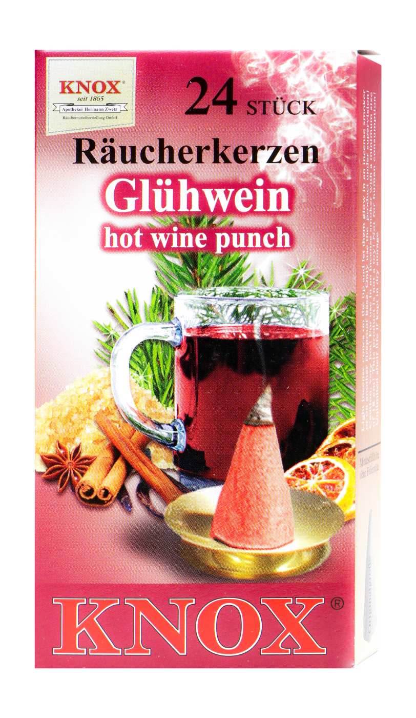 Knox Räucherkerzen Glühwein - 24 Stück Knox Räucherkerzen Glühwein - 24 Stück